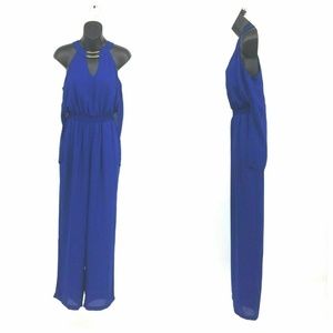 NEW Colleen Lopez Romper Jumpsuit 16W Royal Blue